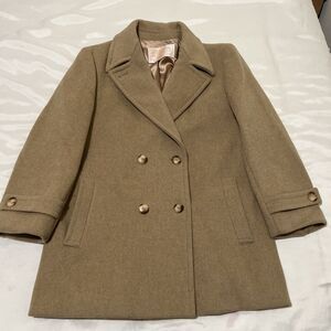 Pendleton Womens 100% Virgin Wool Coat Camel Color Size 10 Old Money Classic